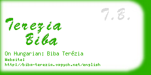 terezia biba business card